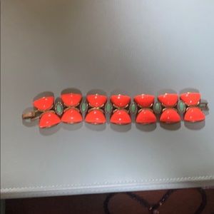 Coral & Turquoise j crew bracelet